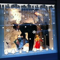 Zidne naljepnice za prozore Angel Snowflake Božićne Xmas vinilne umjetničke dekorativne naljepnice