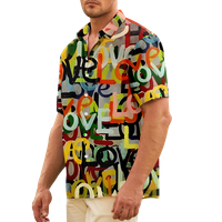 Majica kratkih rukava LGBT Rainbow Creative Classics Atraktivni dizajn Aloha košulja za mlade za poklon