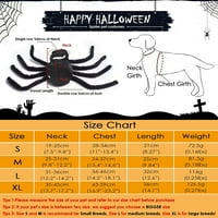 Pas Halloween Kostimi - psi mačke Spider kostim za Halloween Party, kućni ljubimci Spider Cosplay kostimi