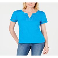 Club $ Žene New Blue V izrez Majica kratkih rukava Casual Top XL B + B