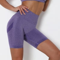 Ženske kratke hlače Visoki struk trčanje fitness joga sportove -prikovanje joga hlača za žene