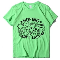 Košulje za čišćenje za žene Ležerne prilike, kratki rukav Ljeto i jesenski okrugli vrat T-majice Moda