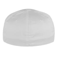 FlexFit bejzbol šešir po mjeri inicijali a do z zakrivljenog računa, bijela kapa BK YW
