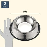 Ninesung zdjelice od nehrđajućeg čelika - set velike posude za kućne ljubimce i posude za vodu, idealno