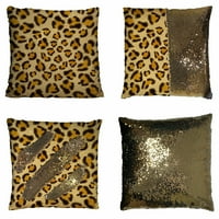 Leopard reverzibilni sireni jastučni jastuk za merminaid navlaka