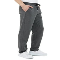 Rejlun Muške visoke strukske hlače Loungeward Hlače za vuču Torbout Sports Pant tamno siva 2xl