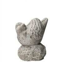 Urbani trendovi Kolekcija cement kardinal Bird Figurica - izgleda uspravno mjesto na kamen šupljinu