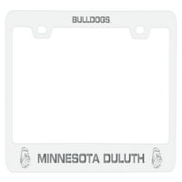 Minnesota Duluth Bulldogs Etthed Metal Licency Plate Frame White