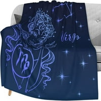 Nosbei Zodijak znak Djevica Flannel Fleece bacaj pokrivač 50 X60 dnevni boravak Soba kauč toplo meko