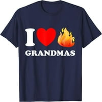 Smiješno volim vruće bake majicu