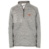 Omladinska hather siva Teksas Longhorns Matthew četvrt-zip pulover jakna