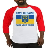Cafepress - Save Ukrajina Podignite glasove Baseball Jersey - pamučni bejzbol dres, majica za rukav