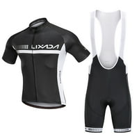 Ljetni biciklistički dres LIXADA set kratkih rukava i podstavljene bibske kratke hlače Prozračne MTB
