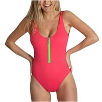 FESFESFES kupaći kostimu za žene Ženska seksi visokog kontrasta grudi gradijent Split Bikini set dva
