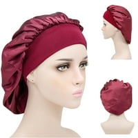TRCompare šešir za spavanje Široka za glavu Elastična satena rastezljiva kosa za žene za žene