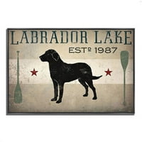 32 22 Labrador Laker by Ryan Fowler - print na platnu tkaninu višeboj