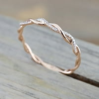 Jiyugala prstenovi za muškarce upleteni oblik dijamantskih angažmana prstena koji se slaže u odnosu