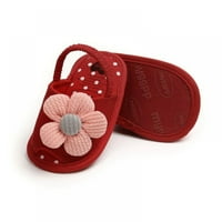 Dojenčad za bebe djevojke Ljetne sandale cvjetne protiv klizanja prve šetačke cipele