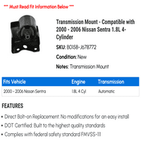 Mount za prijenos - kompatibilan sa - Nissan Sentra 1.8L 4-cilindar 2005