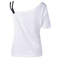 Dnevne majice za žene za žene koje se nose sa gamašima Ljetna košulja kratkih rukava meka lagane vrhove