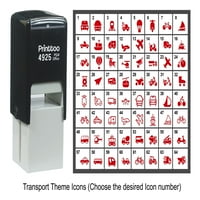 Printtoo Personalizirani transportni tematski ikoni gumenog žiga samo tinkinje stamper-naređeno