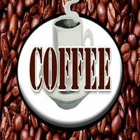 24 Naljepnica za naljepnicu kafe kafe kafić zrna vruća kapućino