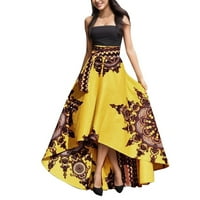 Ženska suknja Štamparija Maxi duga haljina Ženska afrička odjeća Pješačka suknja Dvije suknje set za