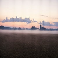Magla na farmi u Sunrise, Marion County, Illinois, USA Poster Print