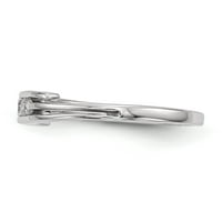 Dizajnerski sterlijski srebrni rodijum-pozlaćeni prsten napravljen na Tajlandu - Jedva od slatkih kreacija