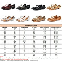 Leuncero Dječje sandale Open TOE Latinske cipele Anketa za kaznene pete Sandal Fashion Dance cipela