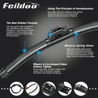 Feildoo & Zamjenska oštrica brisača vjetrobranskog stakla Fit za Mazda B Premium ljetna zimska bezbrižna