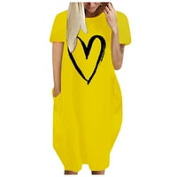 Žute haljine za žene Ljetne modne haljine veličine xxxxl