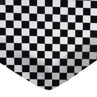 Sheetworld pamuk Percale Opremljeni krevetić za dijete 52, crna bijela checkerboard