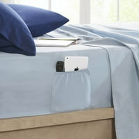 Udobni prostori 6-komadni kompforter Postavite microfiber mornarsko plavi krevet u vrećici hipoalergenijski