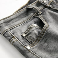Amidoa traper kratke hlače muškarci stilski casual ripped kratke hlače razbijene rupe ljeti na otvorenom