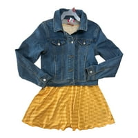 Traper jakna Zunie Girl Girl s fit & flare set haljine s kratkim rukavima)