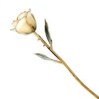 Lak je ronjen 24k žuto zlatno lakirana završna krema i bijela ruža