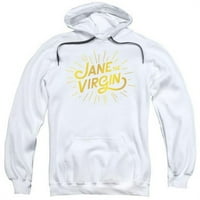 TREVCO JANE The Virgin-Golden Logo - Pull-preko kapuljača za odrasle - Bijelo - 3x