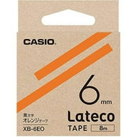 Casio naljepnica spisac Latteco napunite kasetu narančasta sa crnim slovima XB-6EO