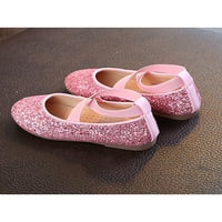 Difumos Kids Comfort okrugli prsti Princess cipela casual elastične kaiševe Flats Vjenčana lagana ružičasta