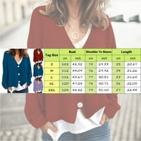 Vedolay Fall vrhovi za žene moda za radni kaput Business casual slim Fit Formalno Jaknu, Crveni XL