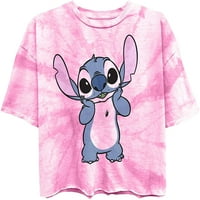 Disney Dame Lilo i majica za ubod - Dame Classic Lilo i Stitch Fashion Tee Lilo i Stitch Tie Dye Skimmer Tee Pink Tie Dye, X-mali