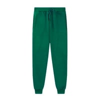 Ženska struka za struk sa šljokicama Čvrste casual jogger hlače sa džepom zelenom m