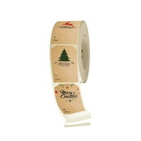 Naljepnica za oznake, Roll Beautiful TAG naljepnica za finu teksturu Kraft papir Slatki božićni stil