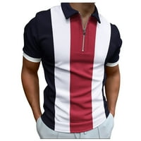 Muška košulja Golf majica Retro Color Contrast na otvorenom ulicom kratkih rukava s gumbinim odjećom