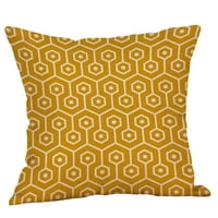 Tangnade senf jastuk Case Žuta geometrijska jesen jesen jastuk pokrivač ukrasni