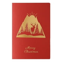 Božićne kuće Proslavite Christmars Cars, skup karata, uključujući kovertu i kartice