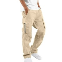 Muška labava elastična struka Teretne hlače na otvorenom planinarska radna odjeća povlačenja hlača višestruki