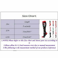 Božićni ispisani kalf čarape dugačke cijevi čarape za koljene a s m