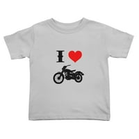 Srce voli prljavštinu biciklske majice za dječake za dječake
